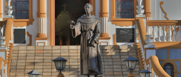 statue in front of church